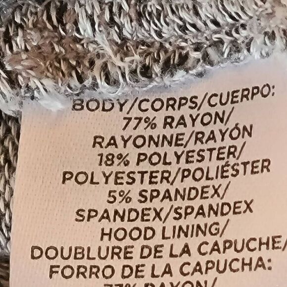 Lou & Grey Soft Gray Pull-Over Hoodie Sweatshirt Sweater XS - Picture 11 of 12